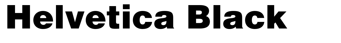 Helvetica Black